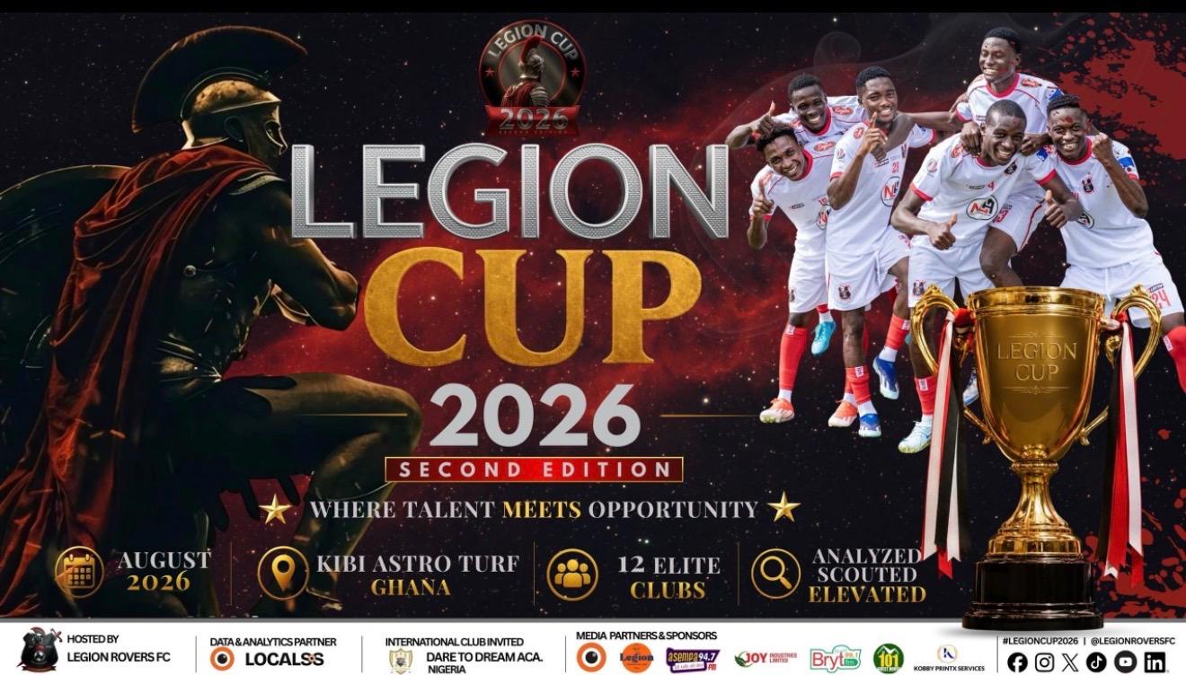 Legion Rovers FC Launch Legion Cup 2026 in Ghana: A New Global Platform for Elite Youth Football Talent